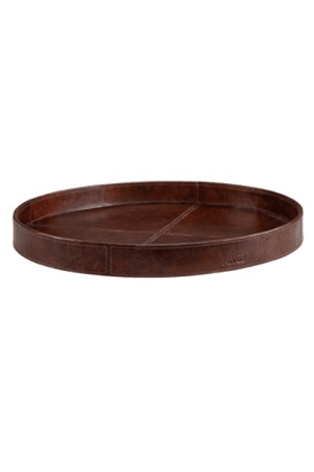 Hovedbilde Tray round  - leather