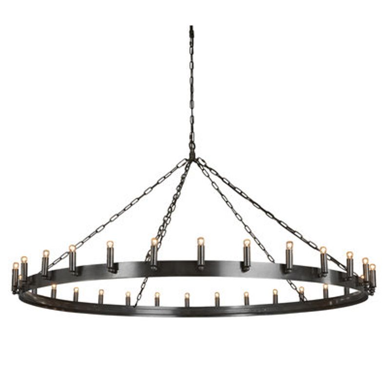 Lysekrone antikk iron L