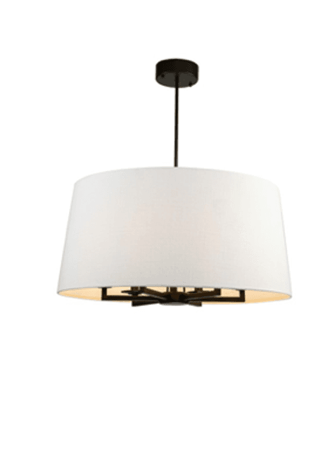 Hovedbilde Tidløs taklampe med lin ...